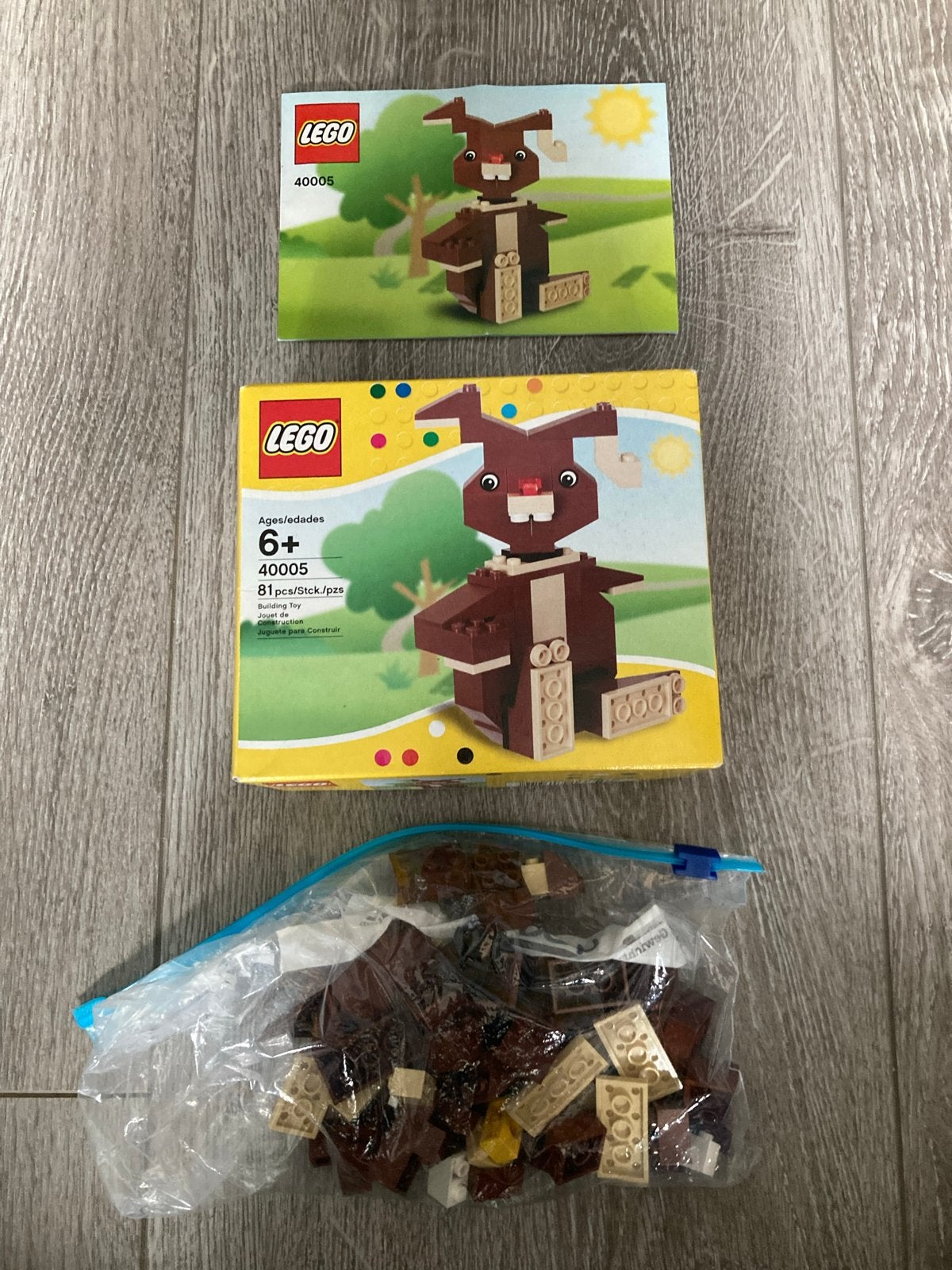 LEGO Paashaas 40005  met doos en boekje, Ophalen of Verzenden, Gebruikt, Lego
