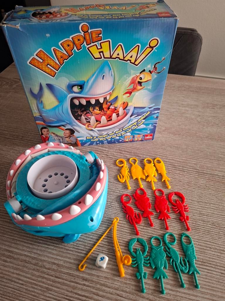 Happie haai, Hobby en Vrije tijd, Gezelschapsspellen | Bordspellen, Ophalen of Verzenden, Zo goed als nieuw