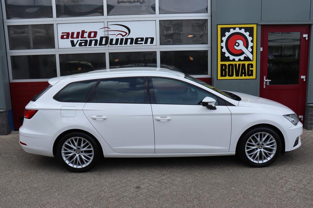 SEAT Leon ST 1.0 EcoTSI Style Business Intense O.a: Pdc, Cam, Stof, Gebruikt, Met garantie (alle), Leon