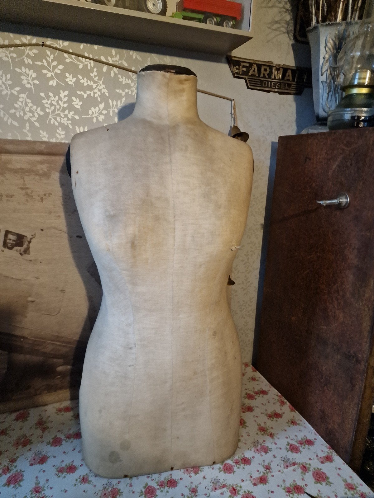 Antieke paspop buste, Ophalen of Verzenden