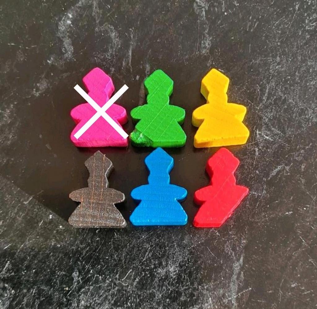 Carcassonne: 5x Abt onderdelen, Hobby en Vrije tijd, Gezelschapsspellen | Bordspellen, Zo goed als nieuw, Een of twee spelers
