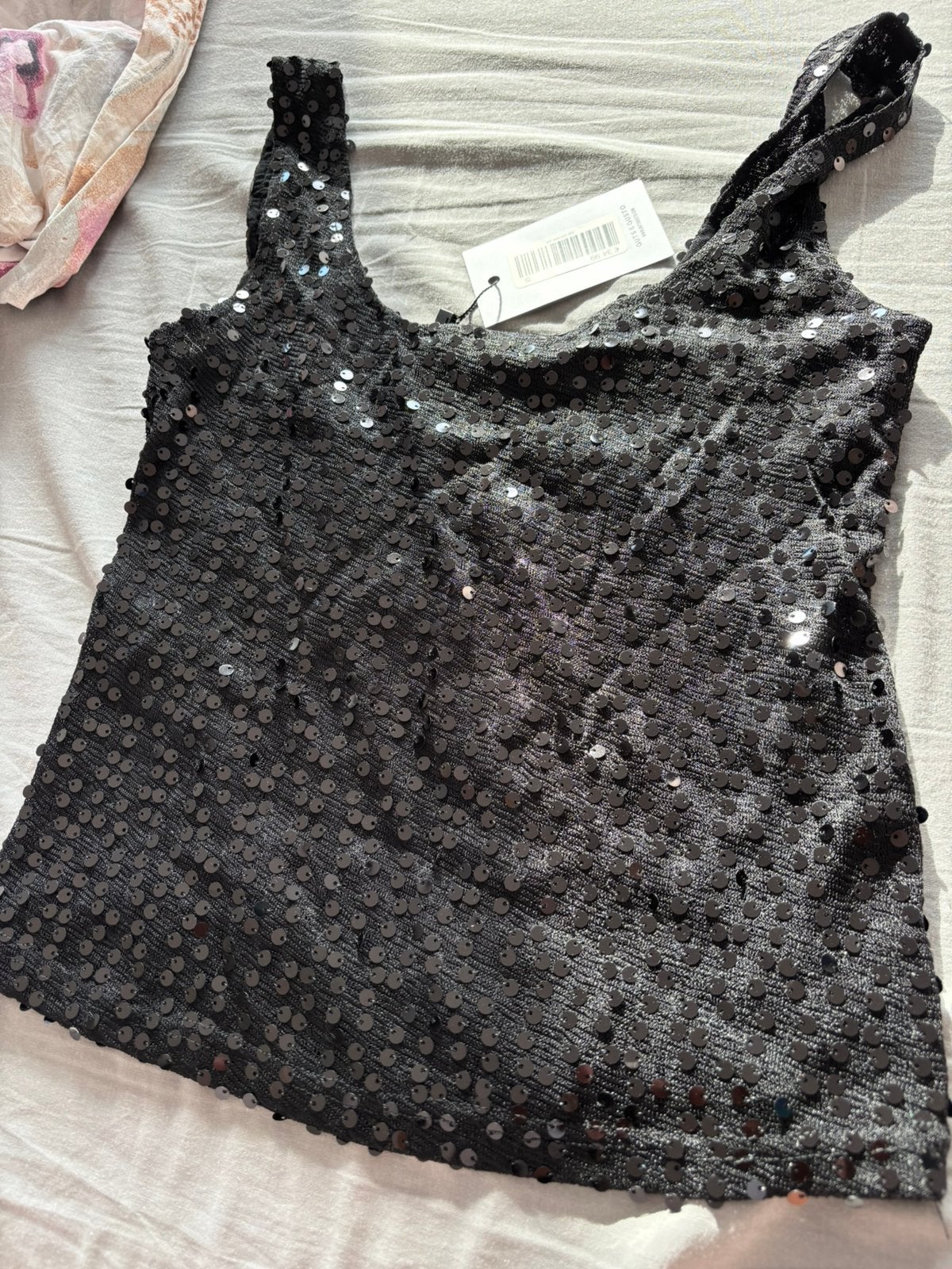 NIEUW: glittertop GUTS & GUSTO mt S, Zwart, Nieuw, Ophalen of Verzenden, Maat 36 (S)