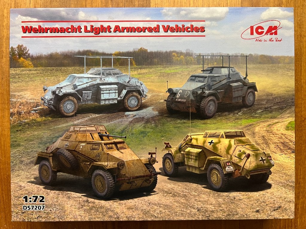 ICM Wehrmacht Light Armored Vehicles 1:72 set - DS7207, Overige merken, 1:50 of kleiner, Overige typen, Nieuw