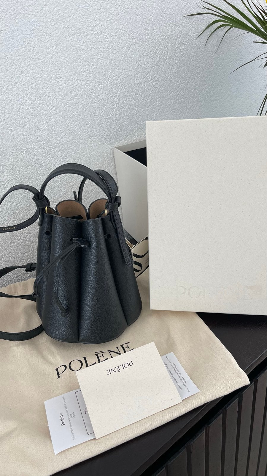 Polène Numéro Huit Mini Zwart - Nieuw met prijskaartje, Sieraden, Tassen en Uiterlijk, Ophalen of Verzenden, Nieuw, Zwart, Schoudertasje