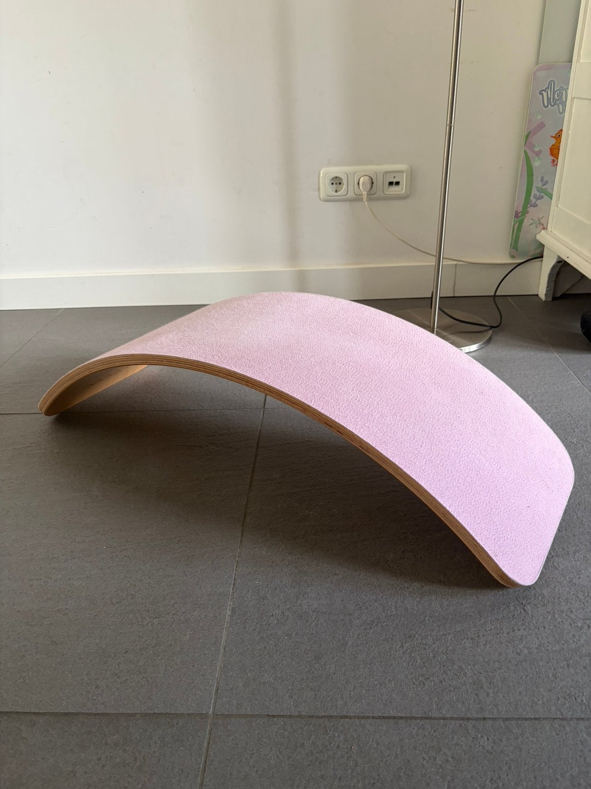 Wobbel met roze vilt, Kinderen en Baby's, Speelgoed | Hobbelfiguren, Ophalen, Gebruikt