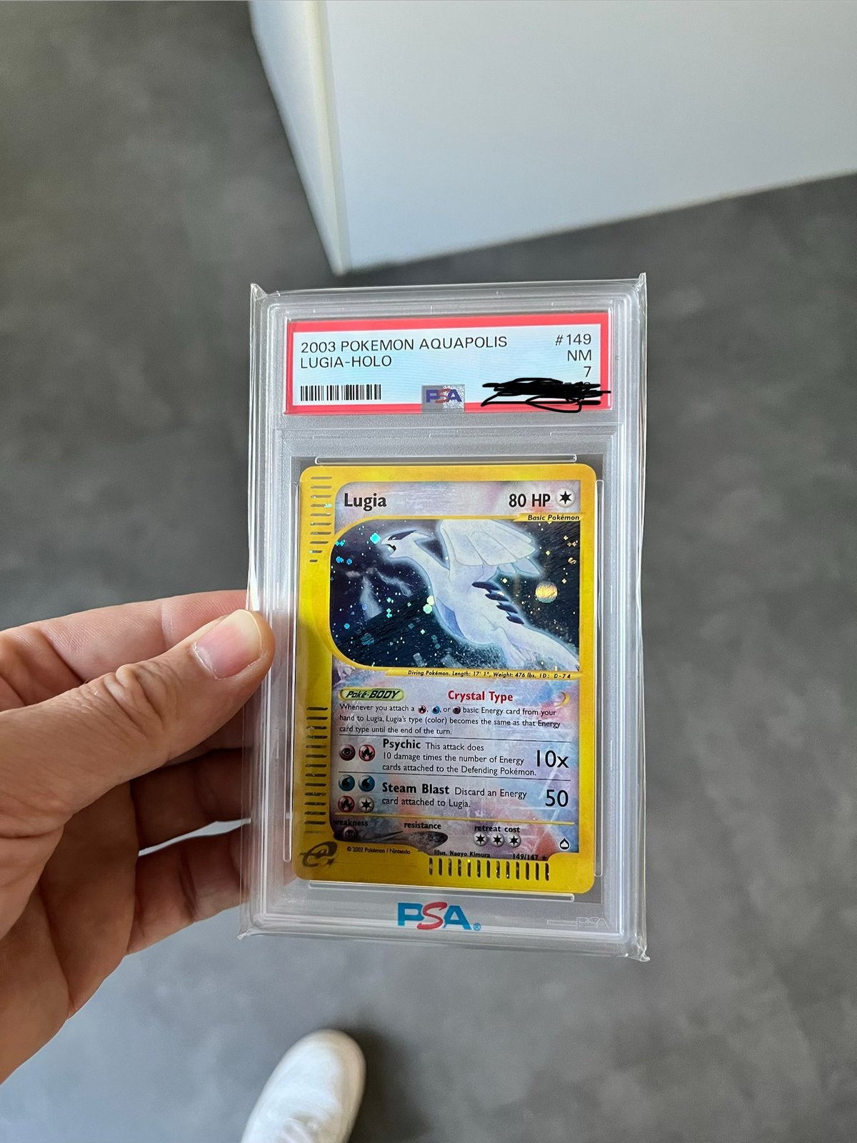 Pokemon Lugia 149 Aquapolis PSA 7, Ophalen, Zo goed als nieuw