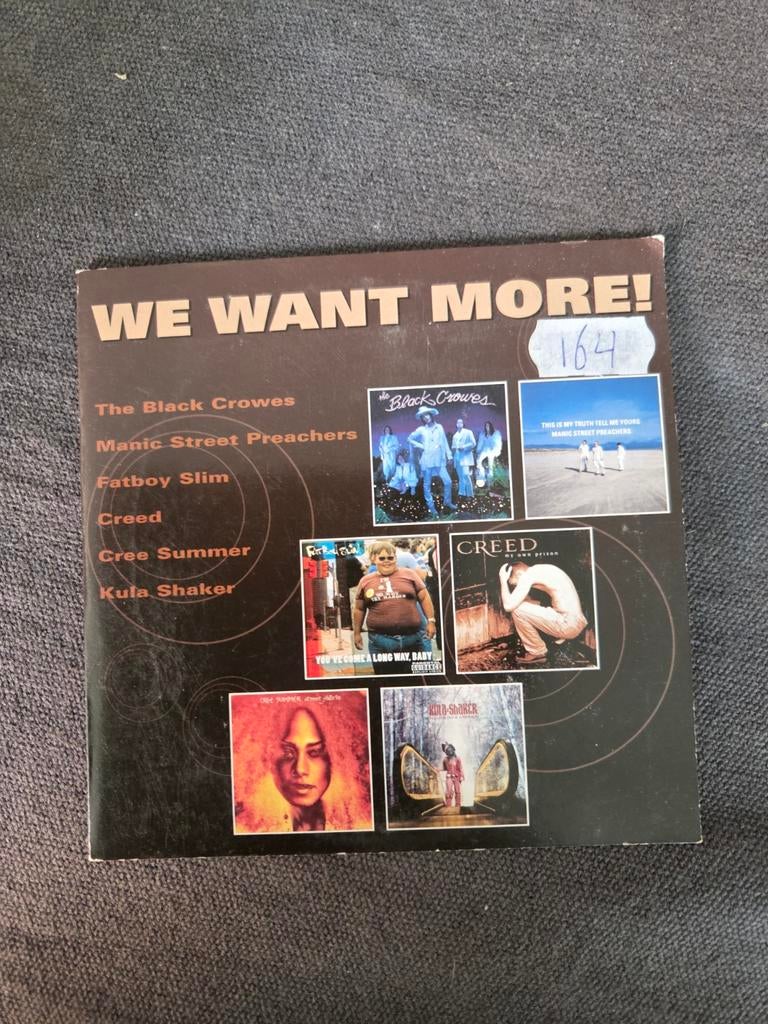 We Want More! CD met The Black Crowes, Fatboy Slim, Creed, Ophalen of Verzenden, 1990 - 1999, Gebruikt