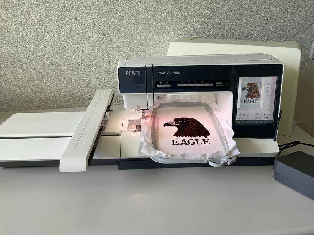 Pfaff Creative Vision Naai- en Borduurmachine, Hobby en Vrije tijd, Naaimachines en Toebehoren, Ophalen of Verzenden, Zo goed als nieuw