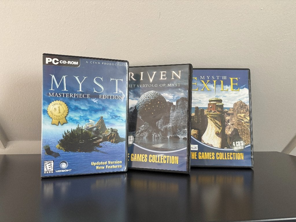 3x Myst: Myst MasterPiece | Riven | Exile - PC Games NIEUW, Spelcomputers en Games, Games | Pc, Puzzel en Educatief, 1 speler