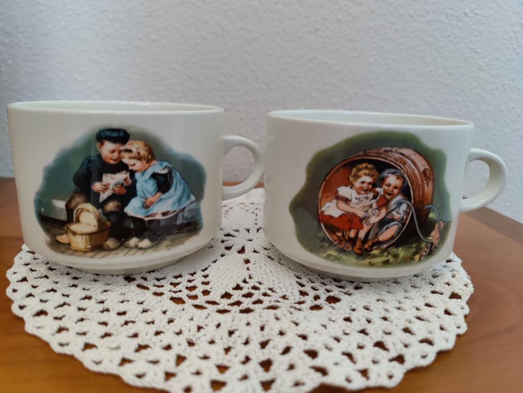Twee Royco soepkommen met Ot en Sien, zo goed als nieuw, Verzenden, Keramiek, Zo goed als nieuw, Kom(men)