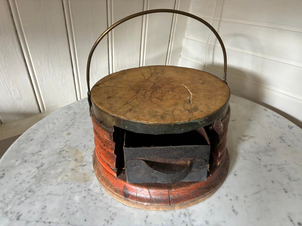 Antieke brocante stoof, Antiek en Kunst, Ophalen of Verzenden
