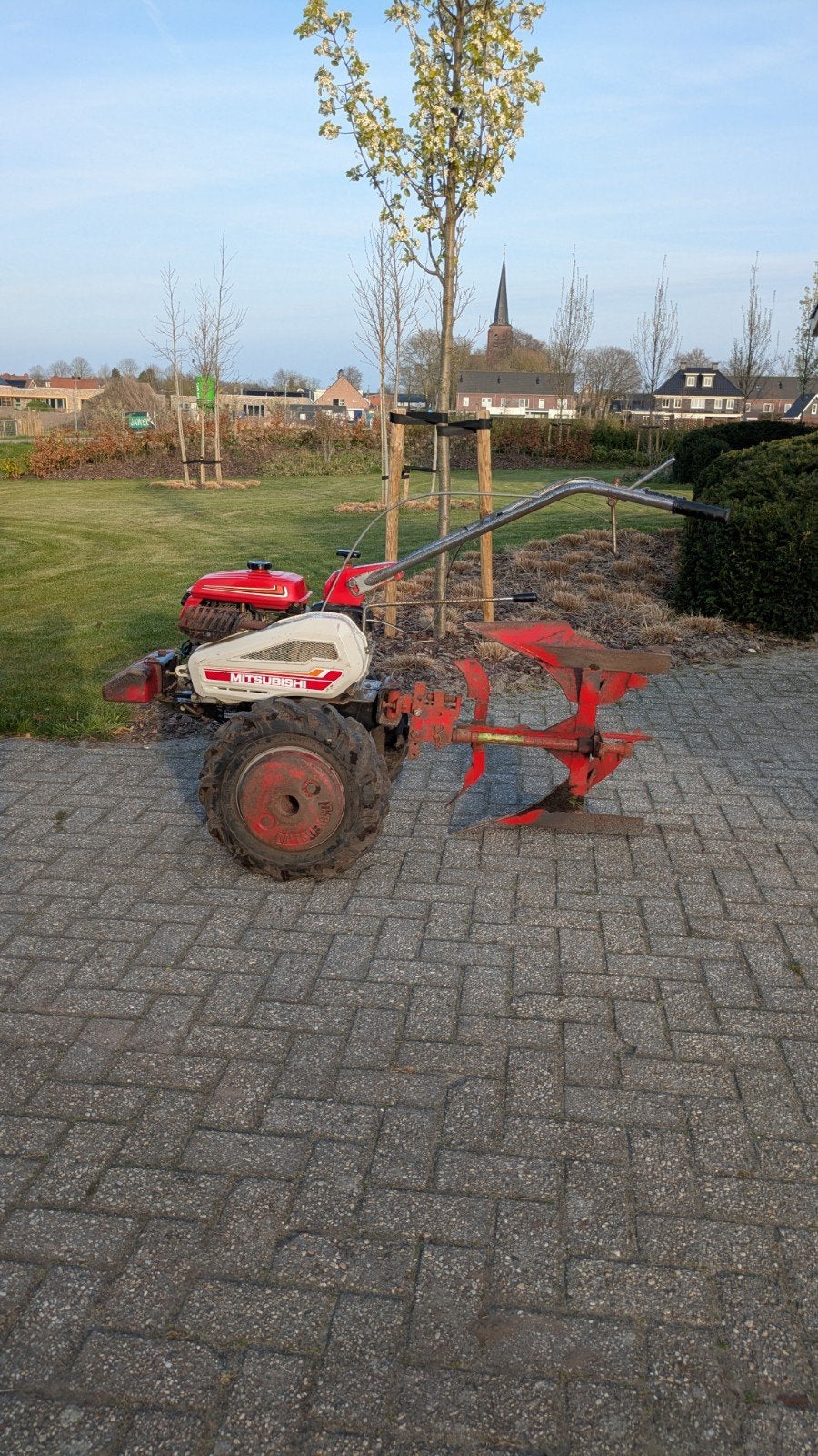 Mitsubishi ct125 tuinploeg/trekker - Goedwerkend!, Ophalen, Gebruikt