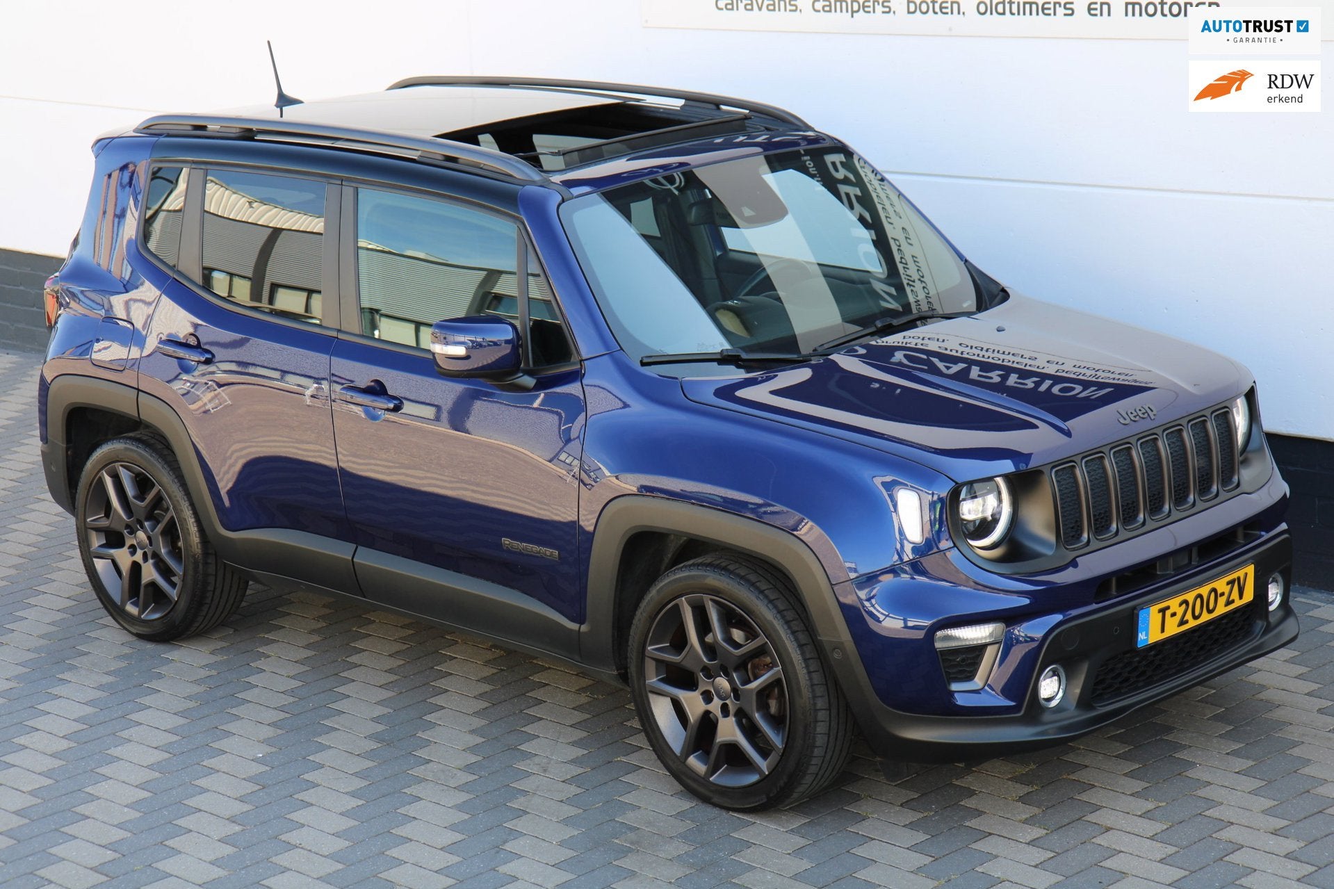 Jeep Renegade 1.3T DDCT S Pano LED Carplay Camera Keyless !, Auto's, Gebruikt, 4 cilinders, 150 pk, Blauw