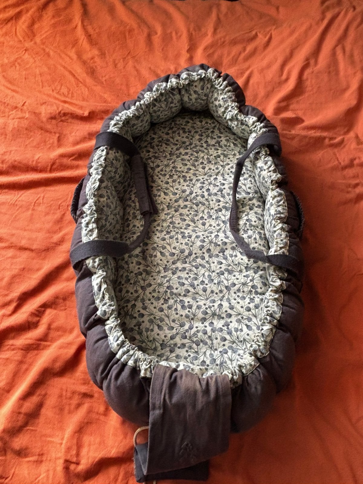Sebra babynestje 3 in 1 blue olive, Ophalen of Verzenden, Gebruikt, Minder dan 140 cm, Minder dan 70 cm
