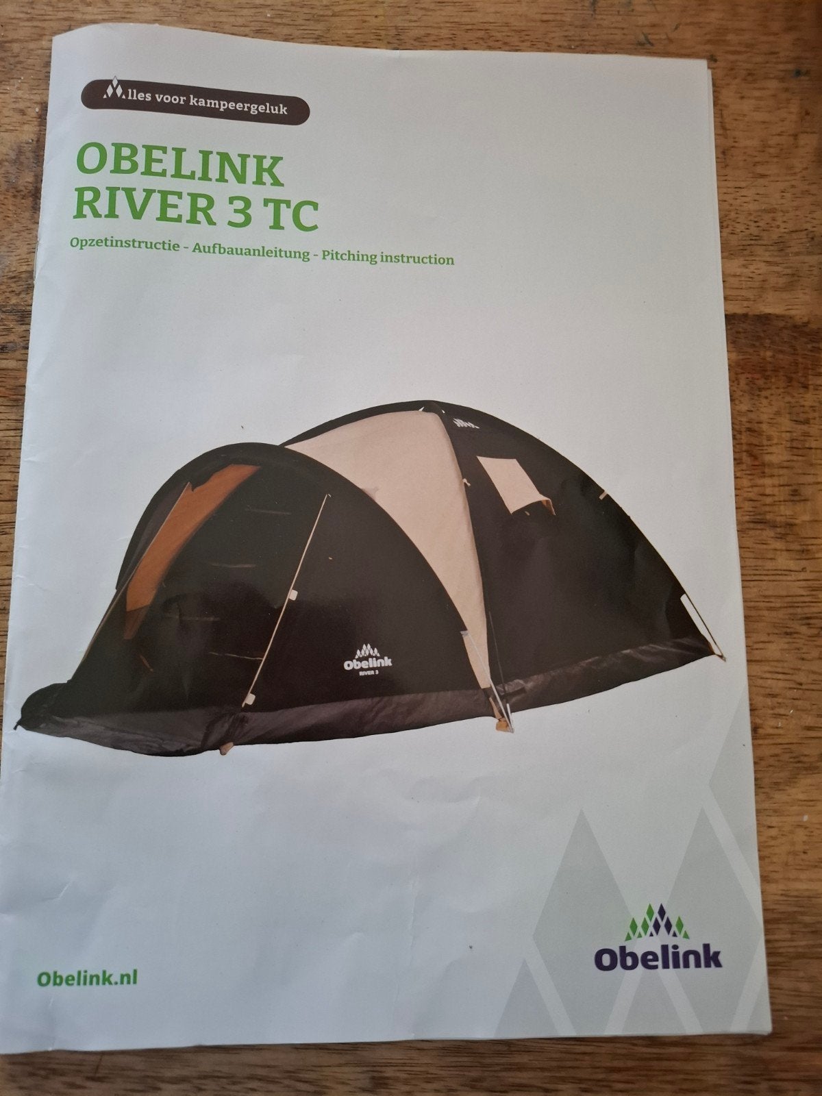 Tent - Obelink River 3 TC - Zo goed als nieuw !!!, Ophalen, Zo goed als nieuw, Tot en met 3