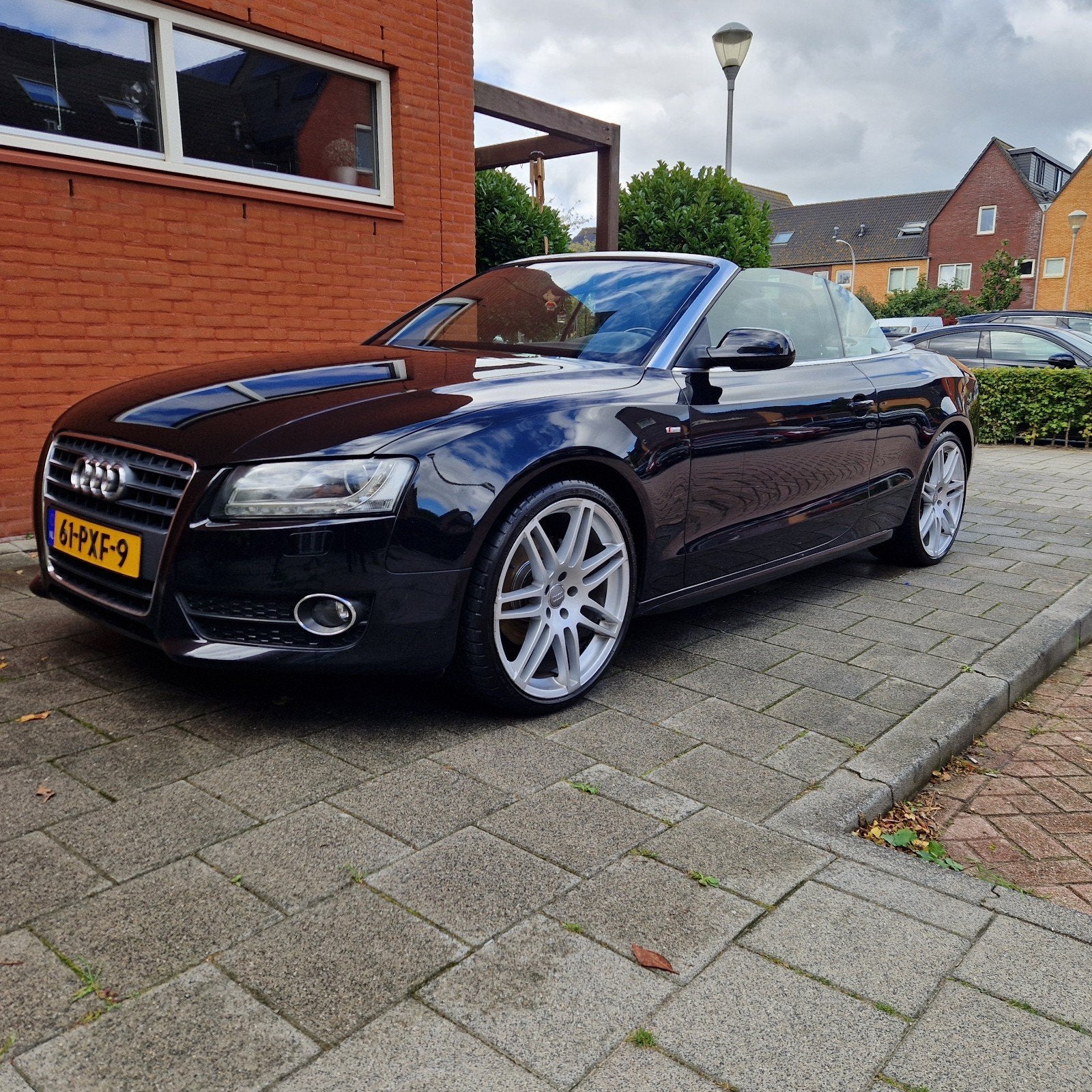 Audi A5 1.8 TFSI, Cabrio, Automaat, S Line, 2010, 20 inch, Zwart, 4 cilinders, Cabriolet, Zwart