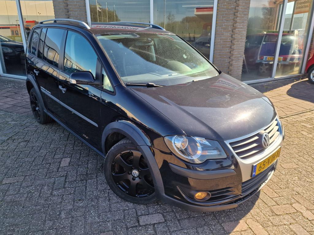 Volkswagen Touran 2.0 TDI Comfortline Grijs Kenteken - Airco, Auto's, Bestelauto's, Voorwielaandrijving, Stof, Gebruikt, Zwart