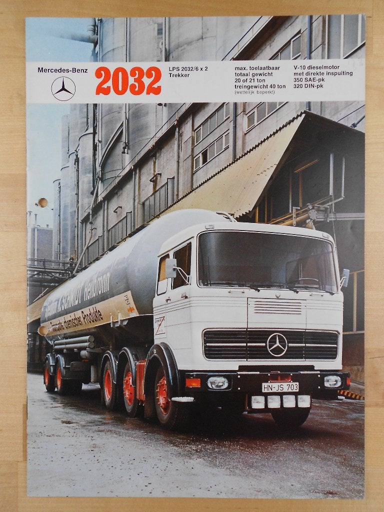 Mercedes 2032 LPS Brochure 1973 – LPS2032, Zo goed als nieuw, Mercedes-Benz, Mercedes, Ophalen of Verzenden