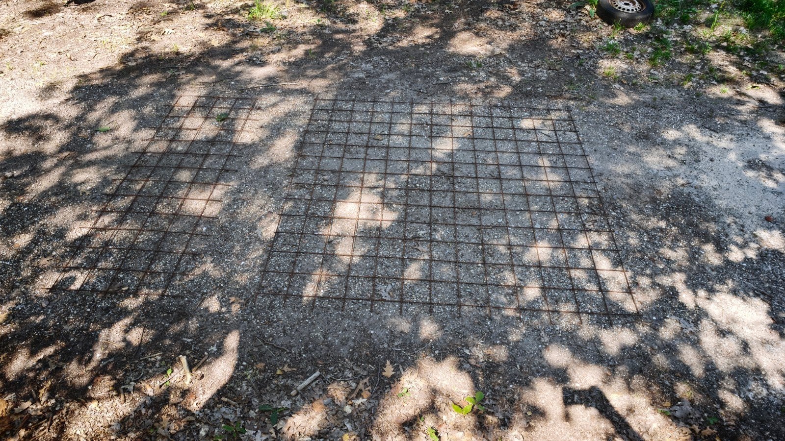 Bouwstaalmat Ø5 - twee stukken, Ophalen, Zo goed als nieuw