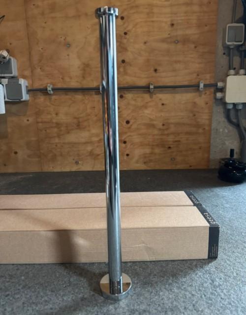 3 Nemox handdoekhouders chroom 1-arms, Wandhaken, Nieuw, Ophalen of Verzenden, Minder dan 100 cm