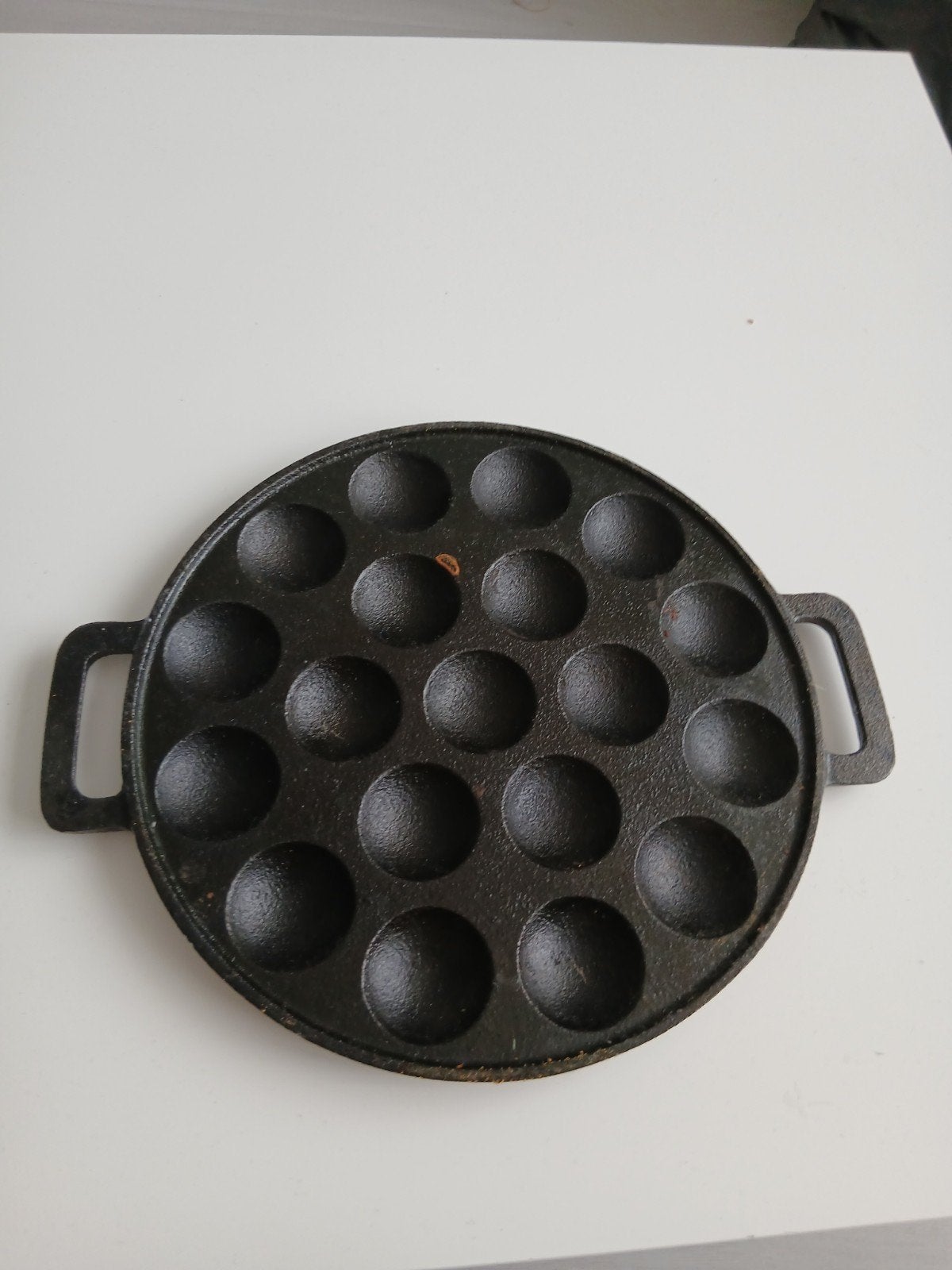 Poffertjes pan, Ophalen, Gebruikt, Gietijzer