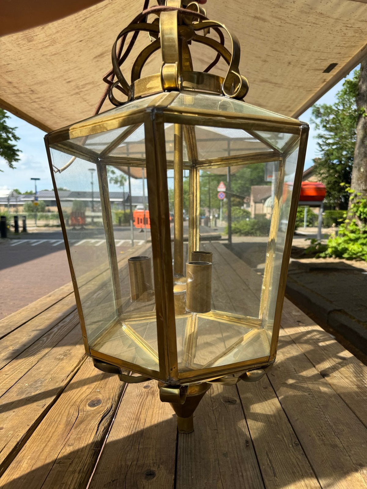 Riverdale hanglamp, prachtig en groot, 50 cm, Ophalen, Gebruikt, Metaal, 50 tot 75 cm