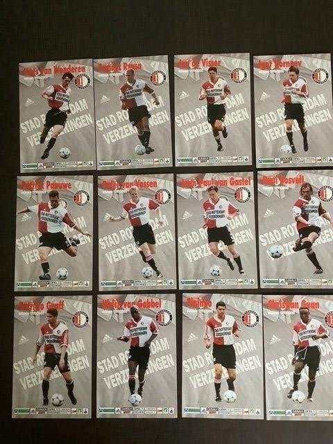voetbalplaatjes Feyenoord seizoen 1999-2000 -29 stuks, Verzamelen, Ophalen, Zo goed als nieuw, Feyenoord, Poster, Plaatje of Sticker
