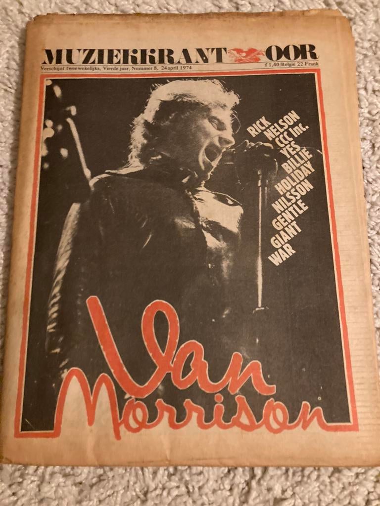Muziekkrant OOR 1974 CCC INC Little Feat YES Gentle Giant, Ophalen of Verzenden, Muziek, Film of Tv