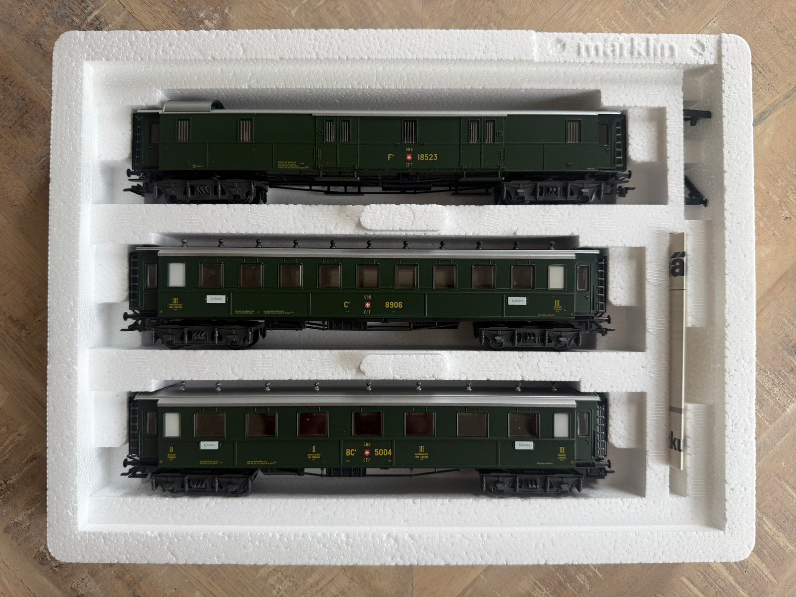 Märklin 42385 H0 Klassieke personenrijtuigset van de SBB, Wisselstroom, Ophalen of Verzenden, Märklin, Nieuw
