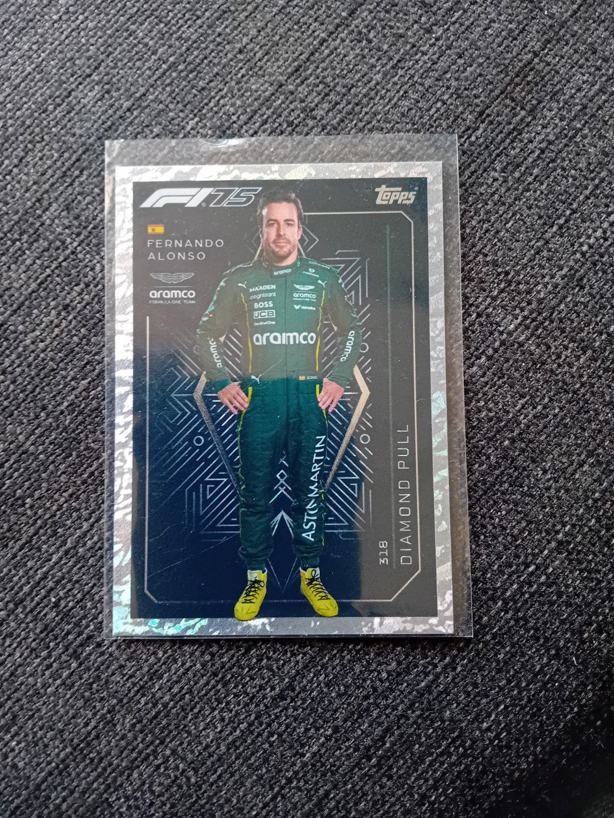 Fernando Alonso F1 Topps Diamond Pull, Ophalen of Verzenden, Zo goed als nieuw, Overige sporten, Spelerskaart