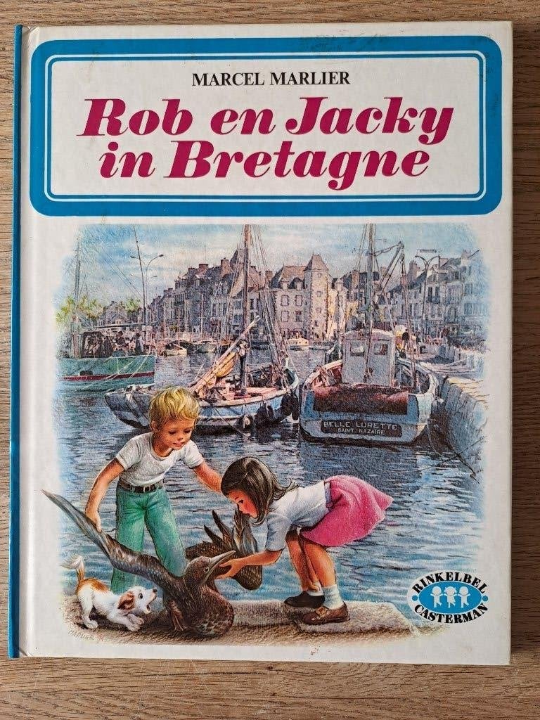 ROB EN JACKY IN BRETAGNE. MARCEL MARLIER. RETRO 1977., Gelezen, Fictie algemeen, Ophalen of Verzenden, Marcel Marlier