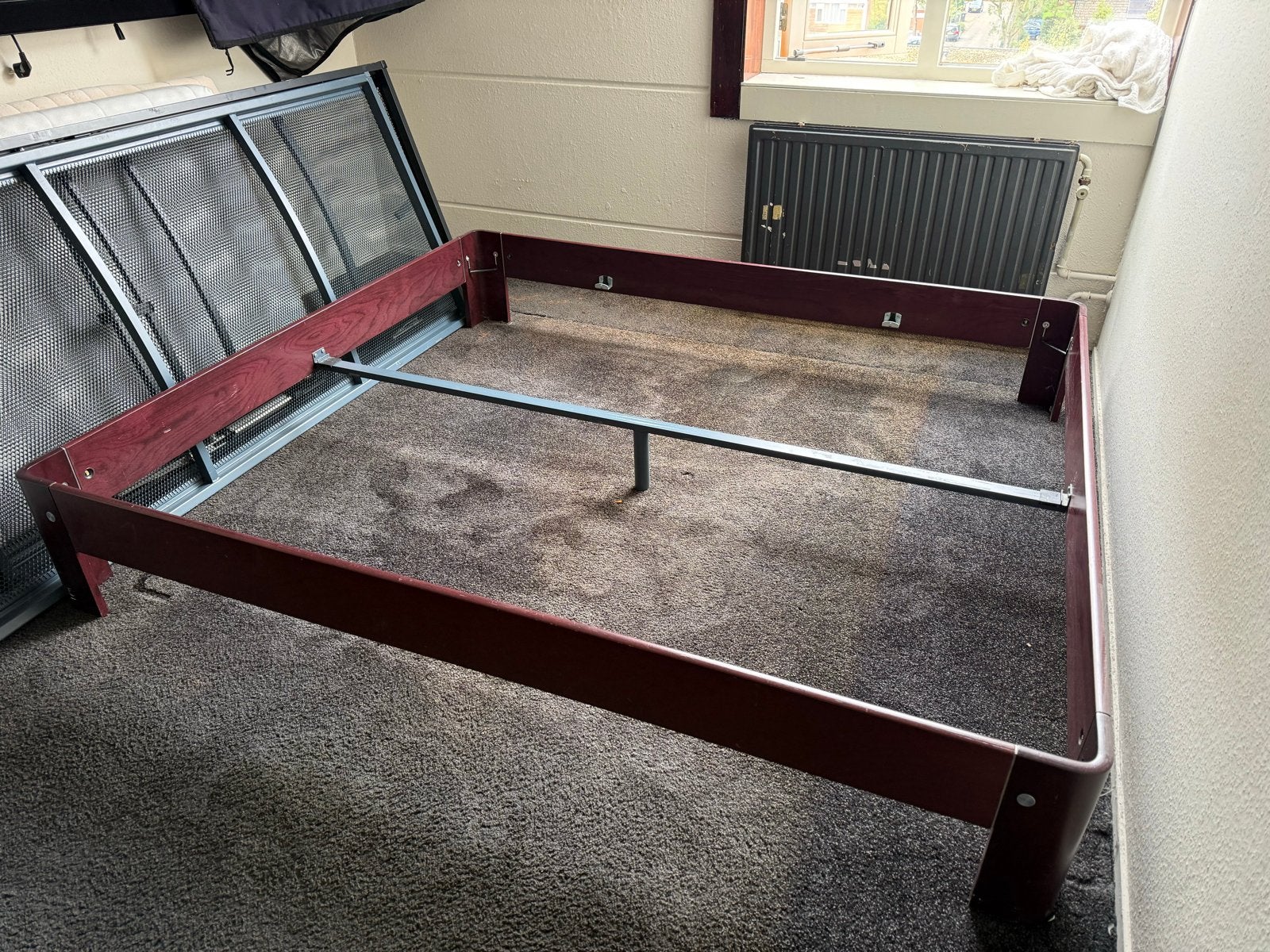Auping Auronde 180 - 200., Huis en Inrichting, Slaapkamer | Bedden, Ophalen, Gebruikt, Bruin, Tweepersoons
