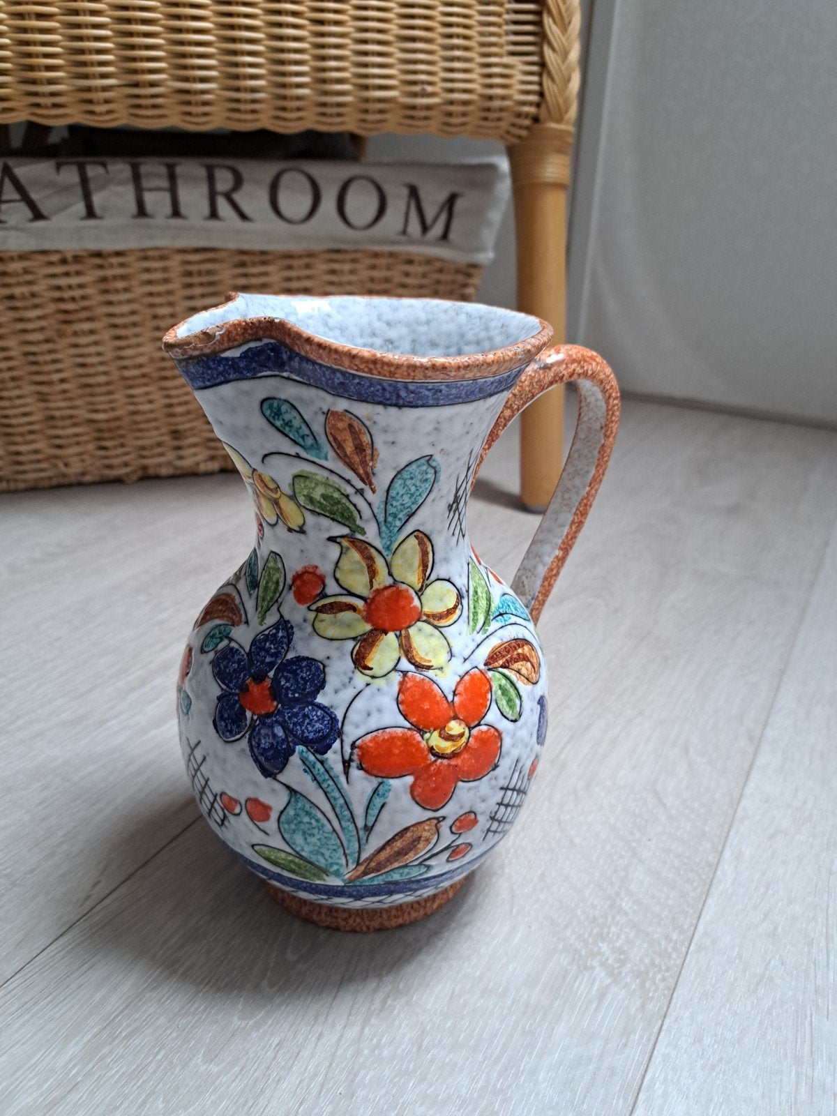 Vintage Italiaanse Keramiek Schenkkan, Antiek en Kunst, Ophalen