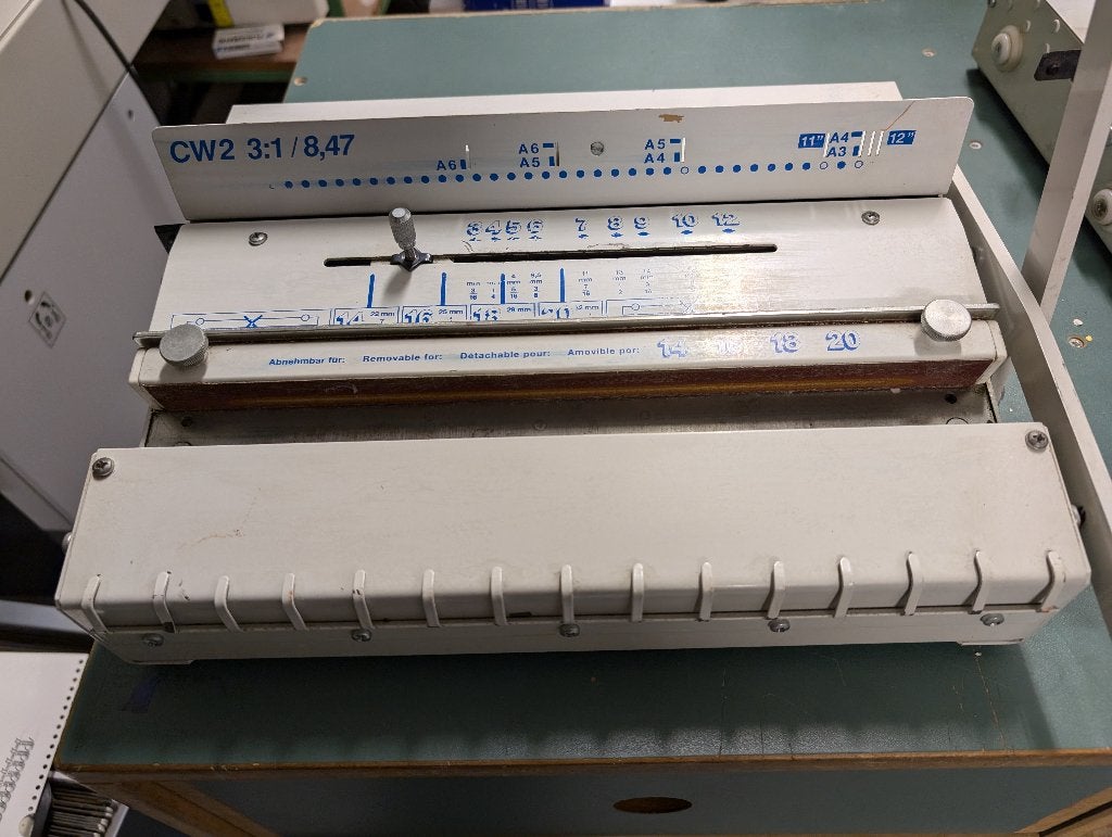 Wire O pons bindmachine 3:1, Diversen, Ophalen, Gebruikt