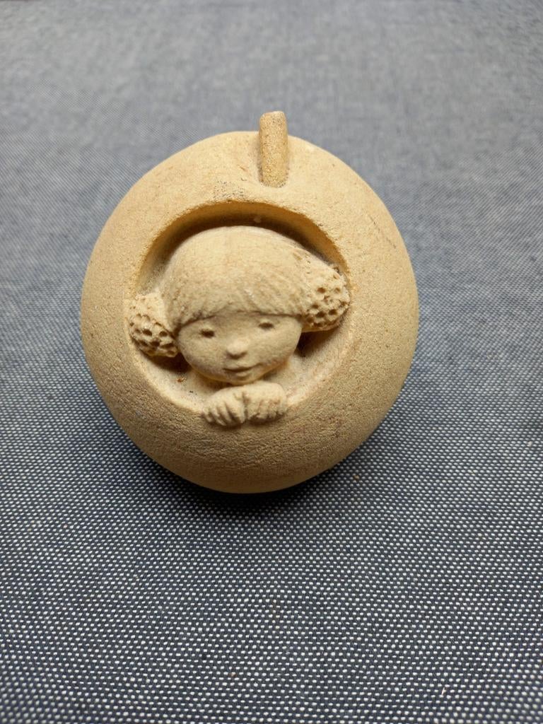 Vintage Marbell Stone Art appel., Ophalen of Verzenden, Gebruikt, Fantasy