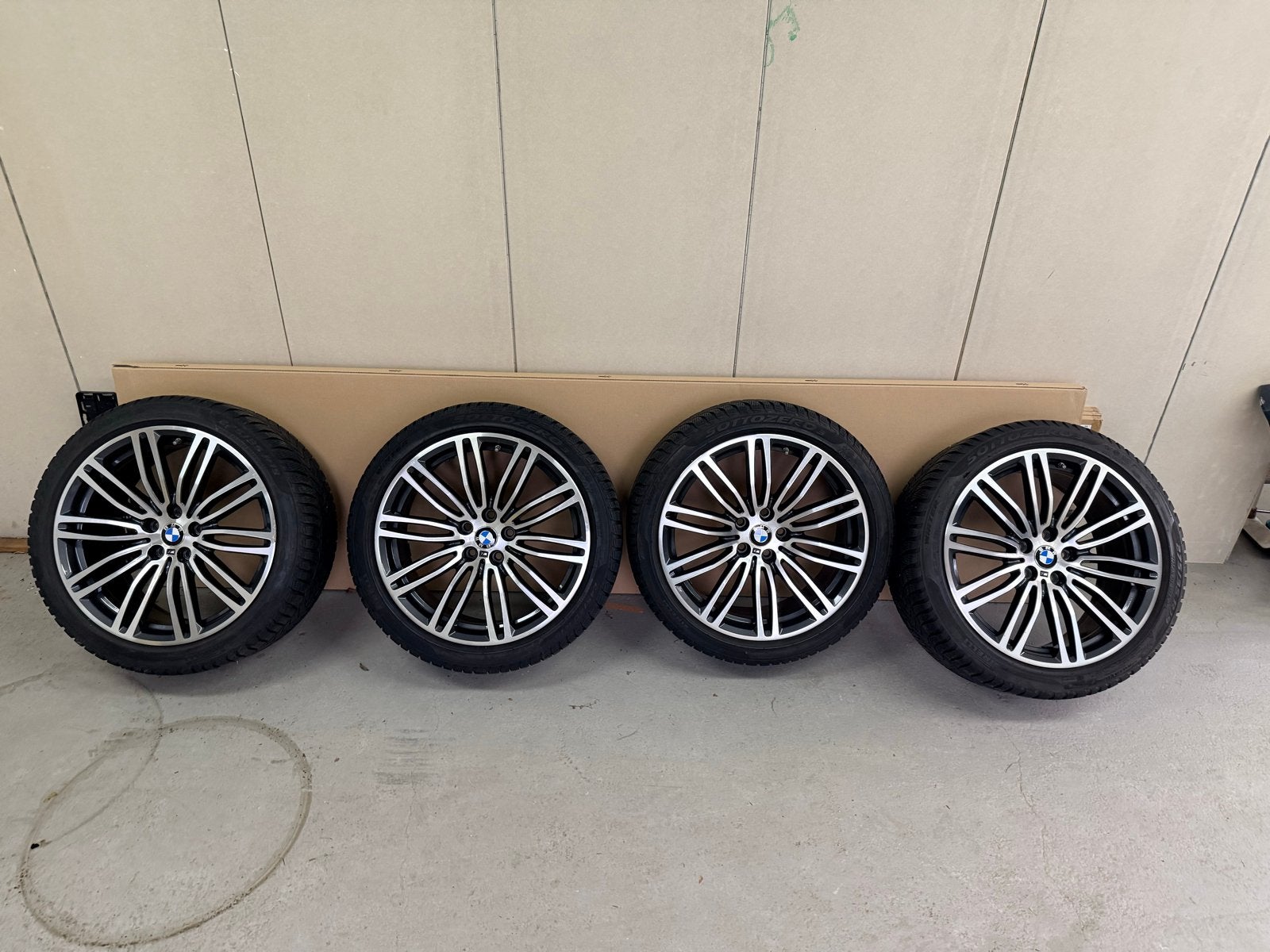 Originele BMW G30/G31 Winterset 19 inch Runflat Breedset, Gebruikt, 275 mm, Banden en Velgen, Winterbanden