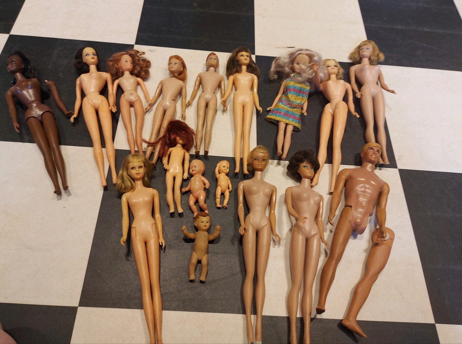 Vintage Barbie Ken Skipper Ricky, Ophalen, Gebruikt, Pop