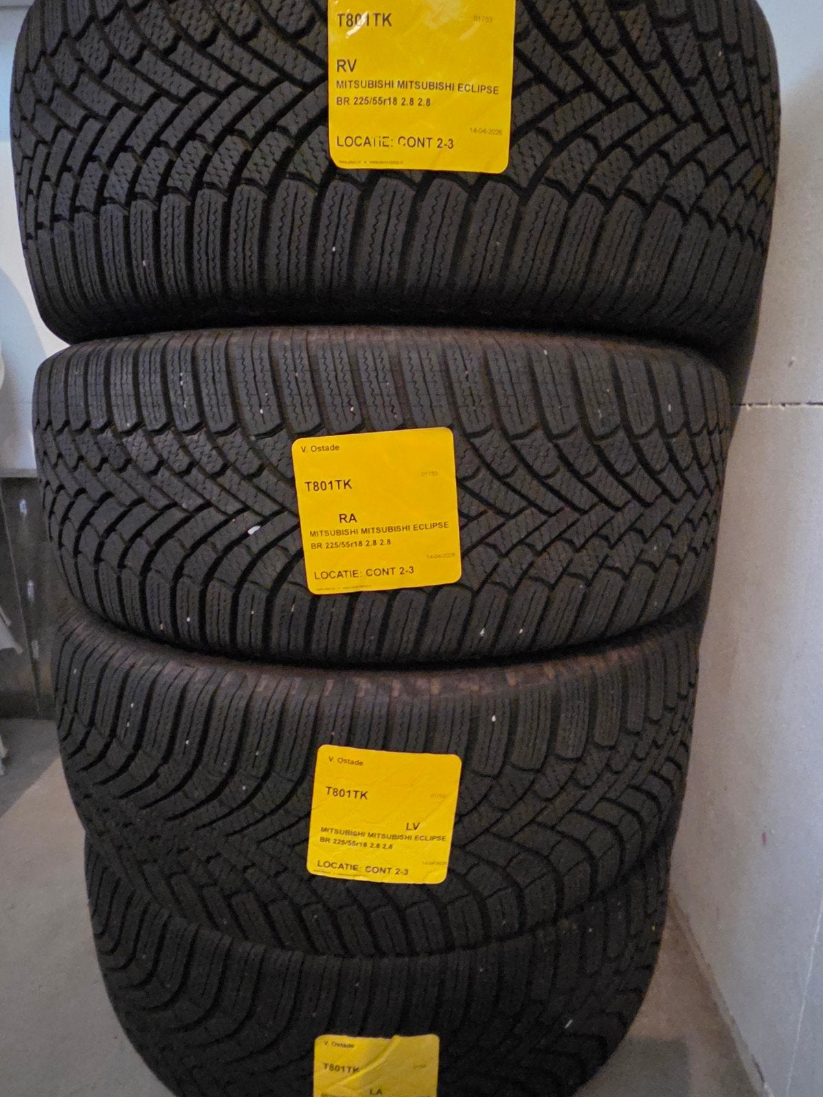 Bridgestone blizzak 6, winterbanden 225/55R18, Ophalen, 18 inch, Gebruikt, Winterbanden