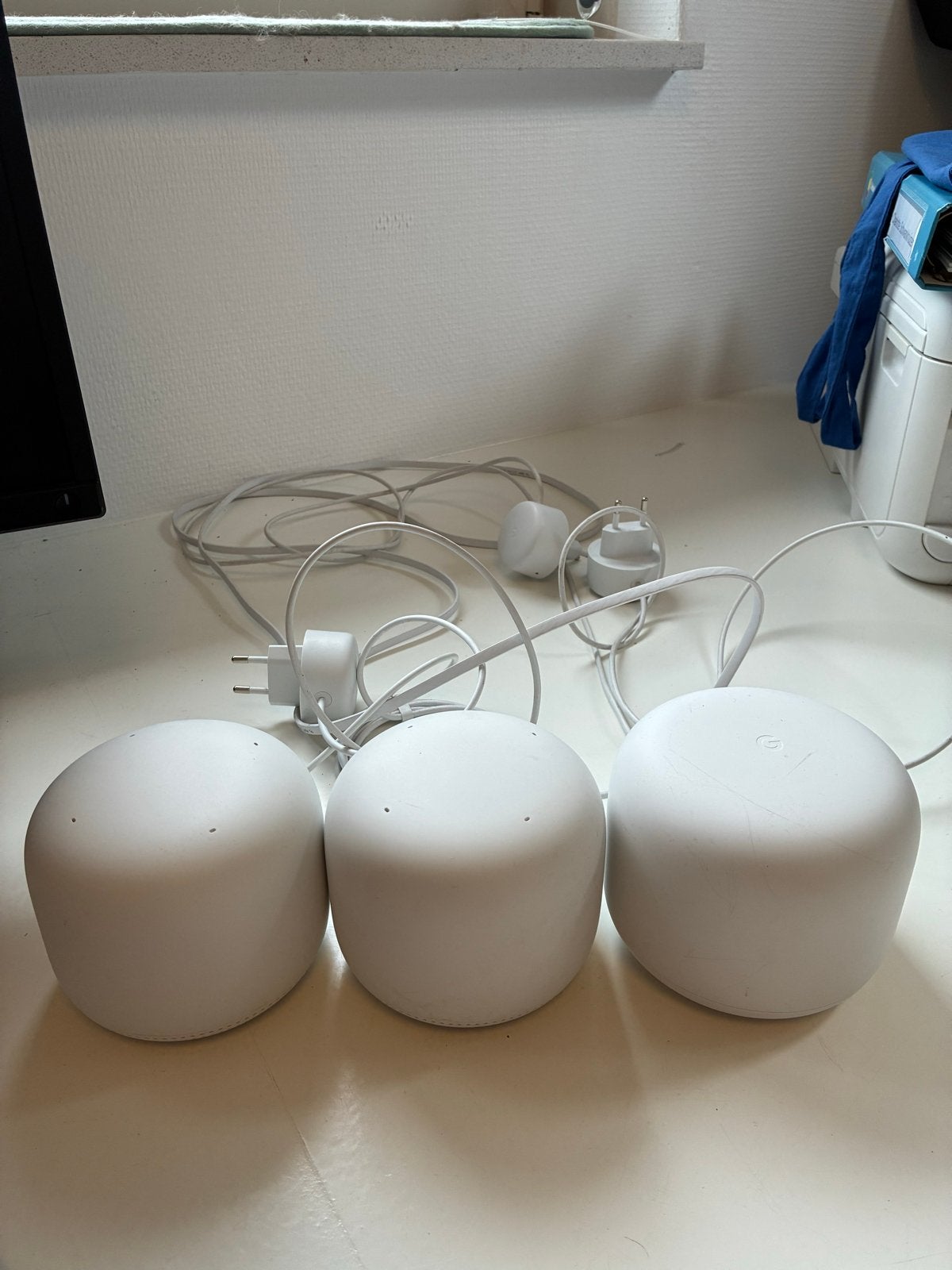 Google Nest WiFi Router met 2 Access Points, Computers en Software, Routers en Modems, Ophalen, Gebruikt, Router