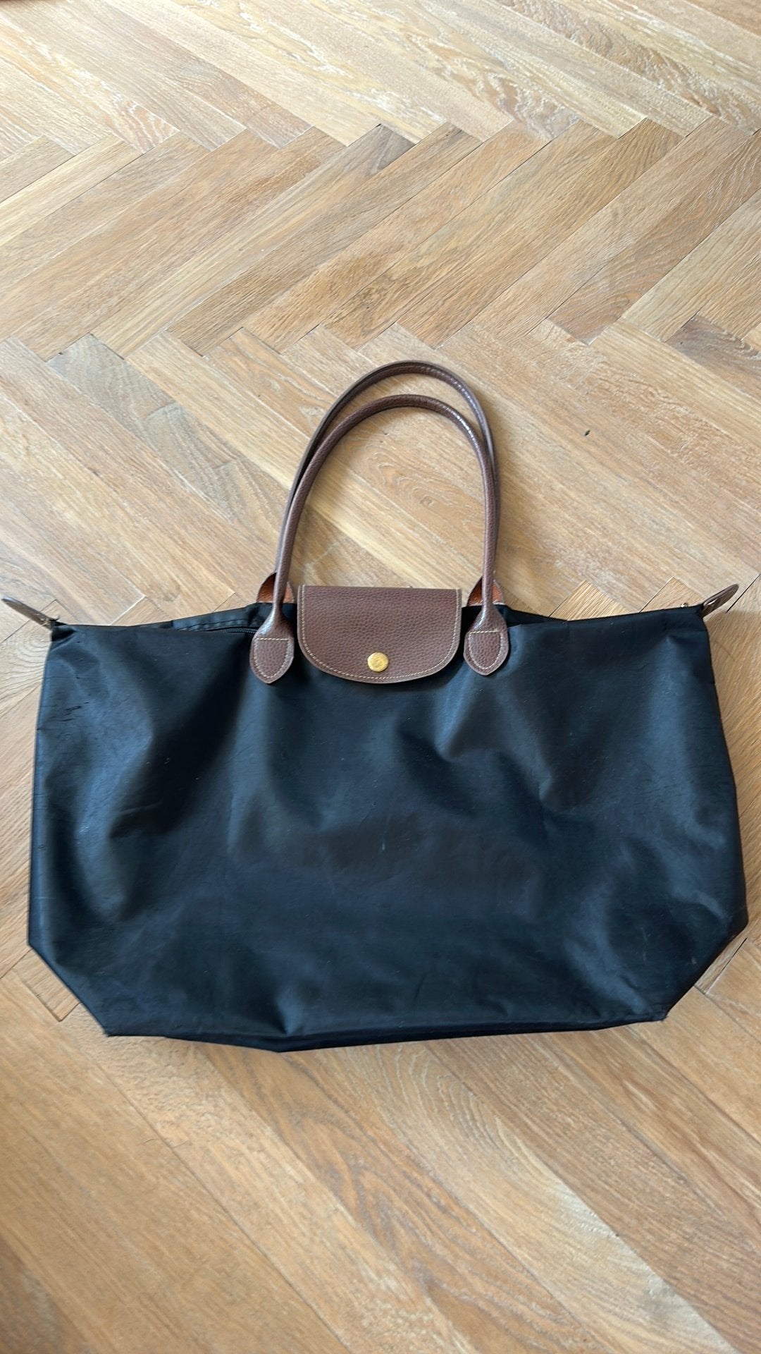 Longchap tas, Sieraden, Tassen en Uiterlijk, Tassen | Schoudertassen, Overige merken, Zwart, Ophalen of Verzenden, Zo goed als nieuw