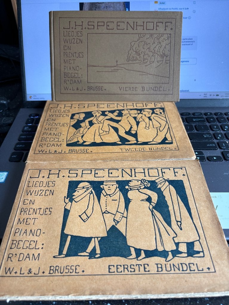 3 muziekbundeltjes van J.H.Speenhoff, Boeken, Ophalen of Verzenden, Gelezen, Speenhoff