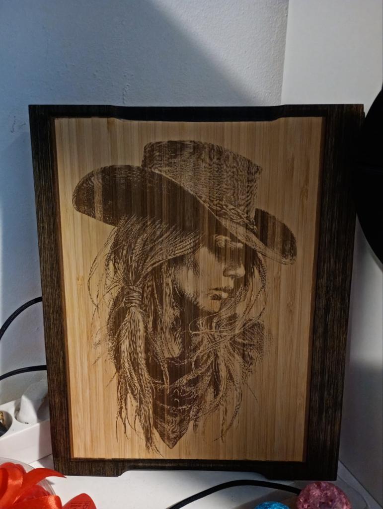 Cowgirl houten decoratie - 24x30 cm, Hout, Nieuw, Ophalen of Verzenden, Landelijk