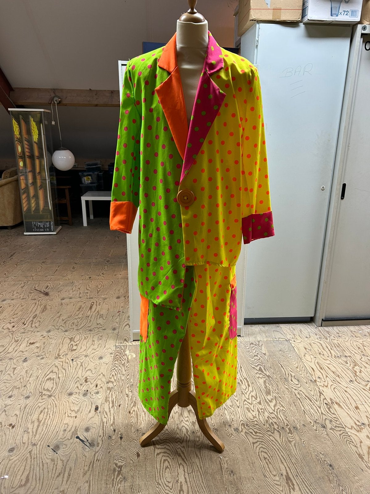 Clownspak, Ophalen of Verzenden, Zo goed als nieuw, Maat 52/54 (L)