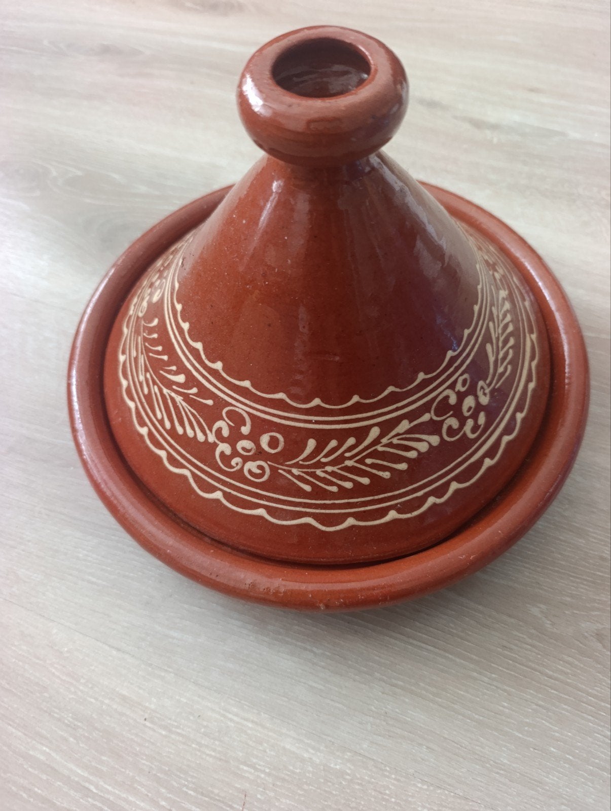 Mooie Tajine 30 cm - Traditionele Marokkaanse Kookpot, Ophalen, Overige typen, Zo goed als nieuw, Steen/keramiek