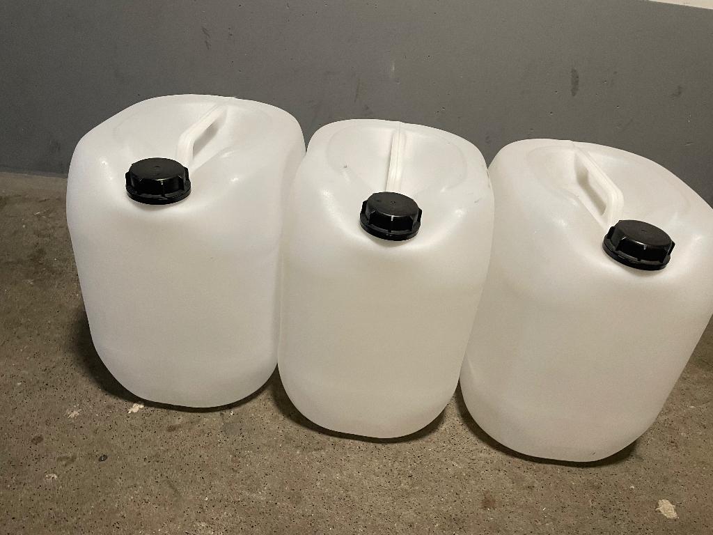 3 jerrycans van 30 liter, Ophalen, Overige typen, Nieuw, Minder dan 50 cm
