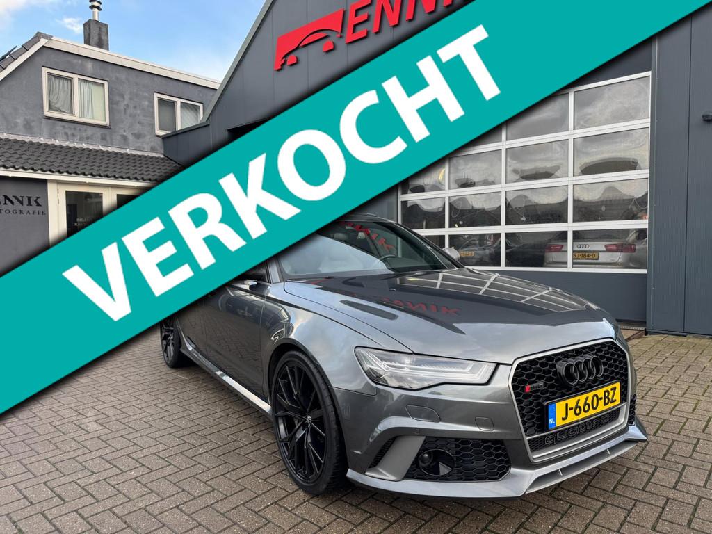 Audi RS6 Avant 4.0 TFSI RS 6 quattro performance Pro Line Pl, Auto's, Audi, Gebruikt, Adaptive Cruise Control, 3993 cc, Leder en Alcantara
