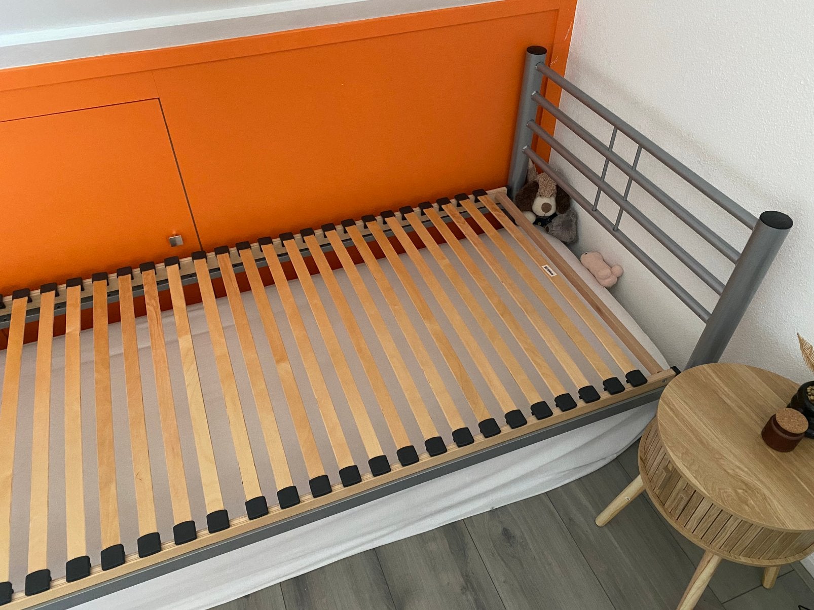 Gratis af te halen. Stoer bed 90x200 incl. Lattenbodem, Ophalen, Gebruikt, 90 cm, Eenpersoons