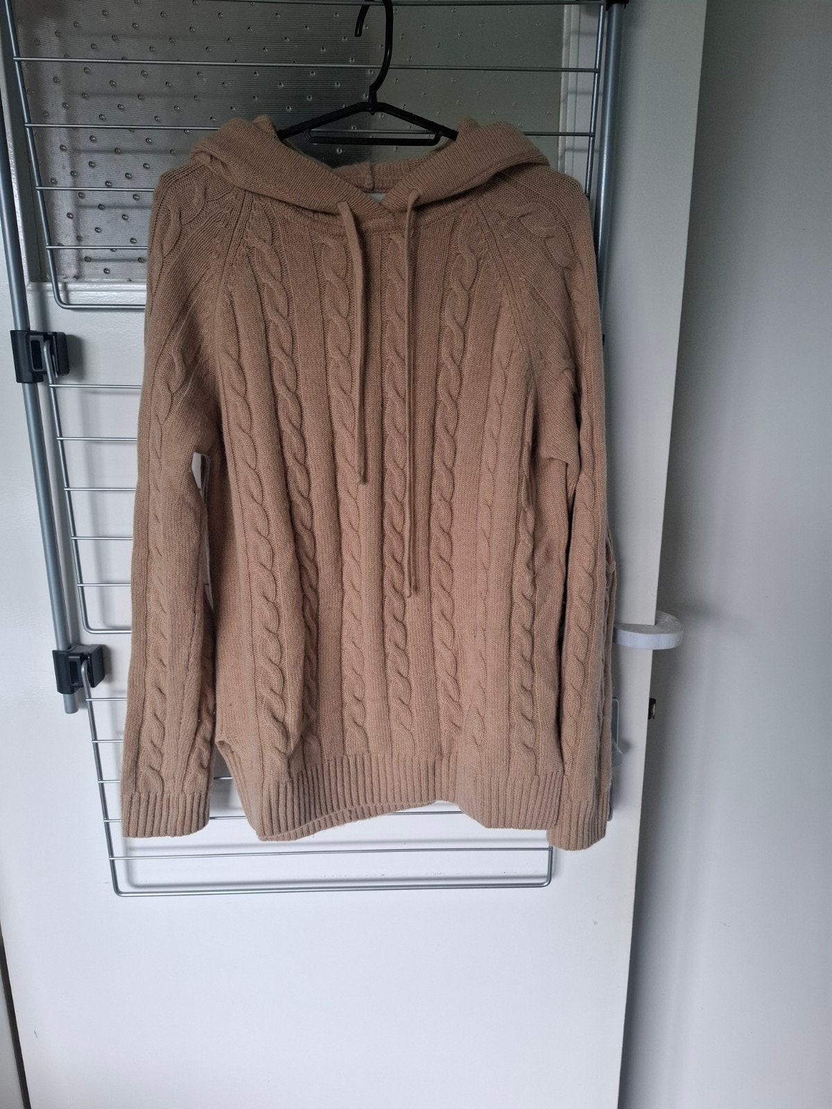 Bellamy maat S 100% Merinowol Kabeltrui met capuchon (B-keu, Beige, Bellamy, Ophalen of Verzenden, Zo goed als nieuw