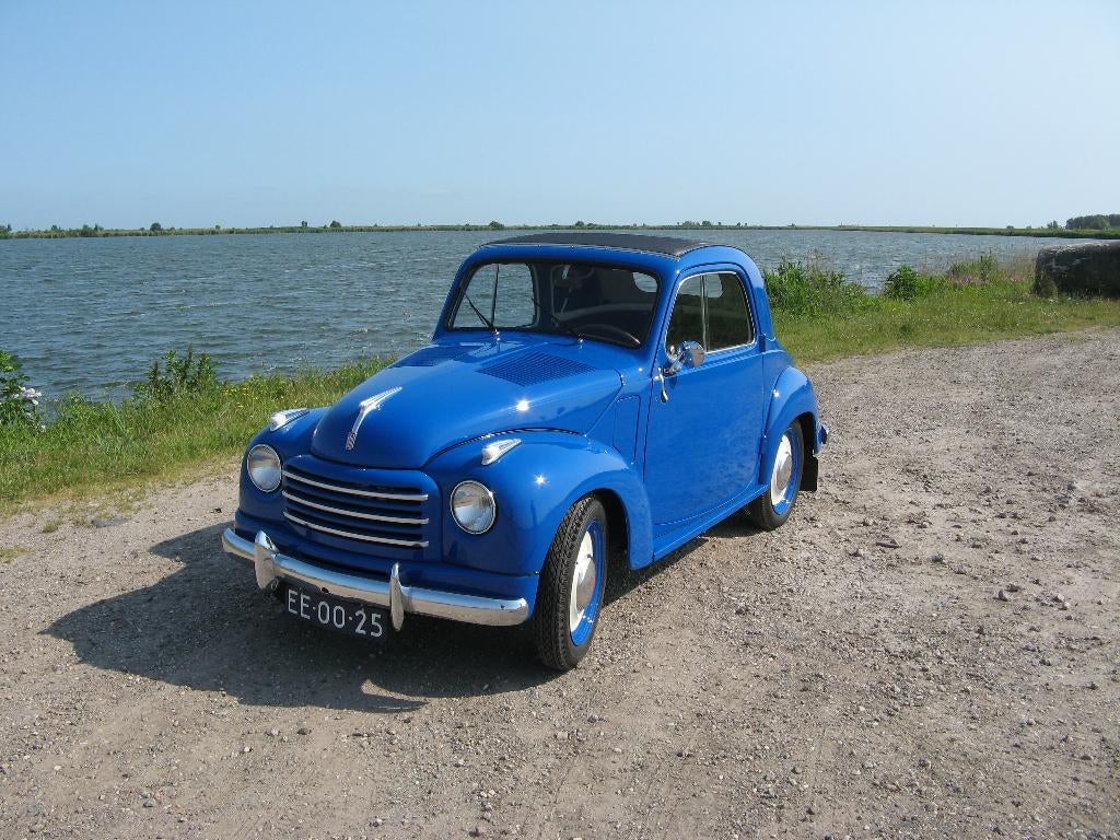 Fiat 500 Topolino Ocean Blauw, Auto's, Fiat, Particulier, 500C, Benzine, Euro 1, Coupé, Handgeschakeld, Origineel Nederlands, Blauw