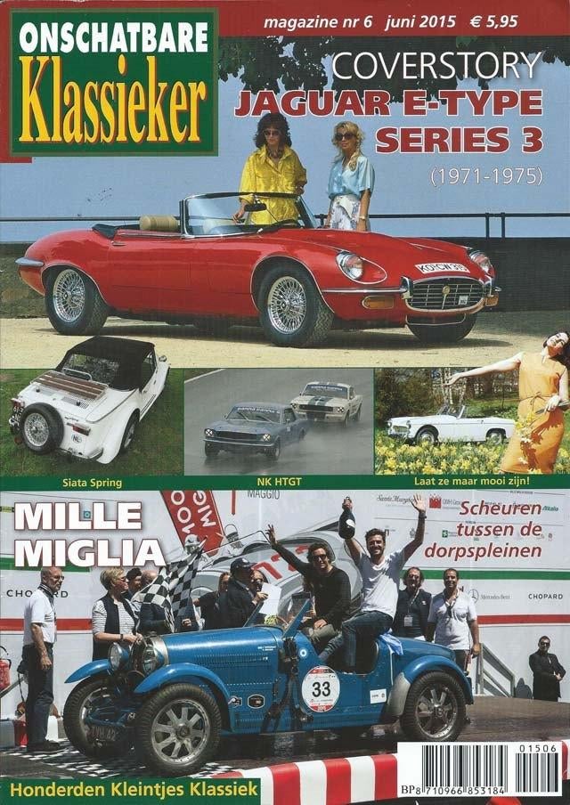 OK 6 2015 : Jaguar E-Type - Siata Spring - Lamborghini 3500, Ophalen of Verzenden, Gelezen, Algemeen